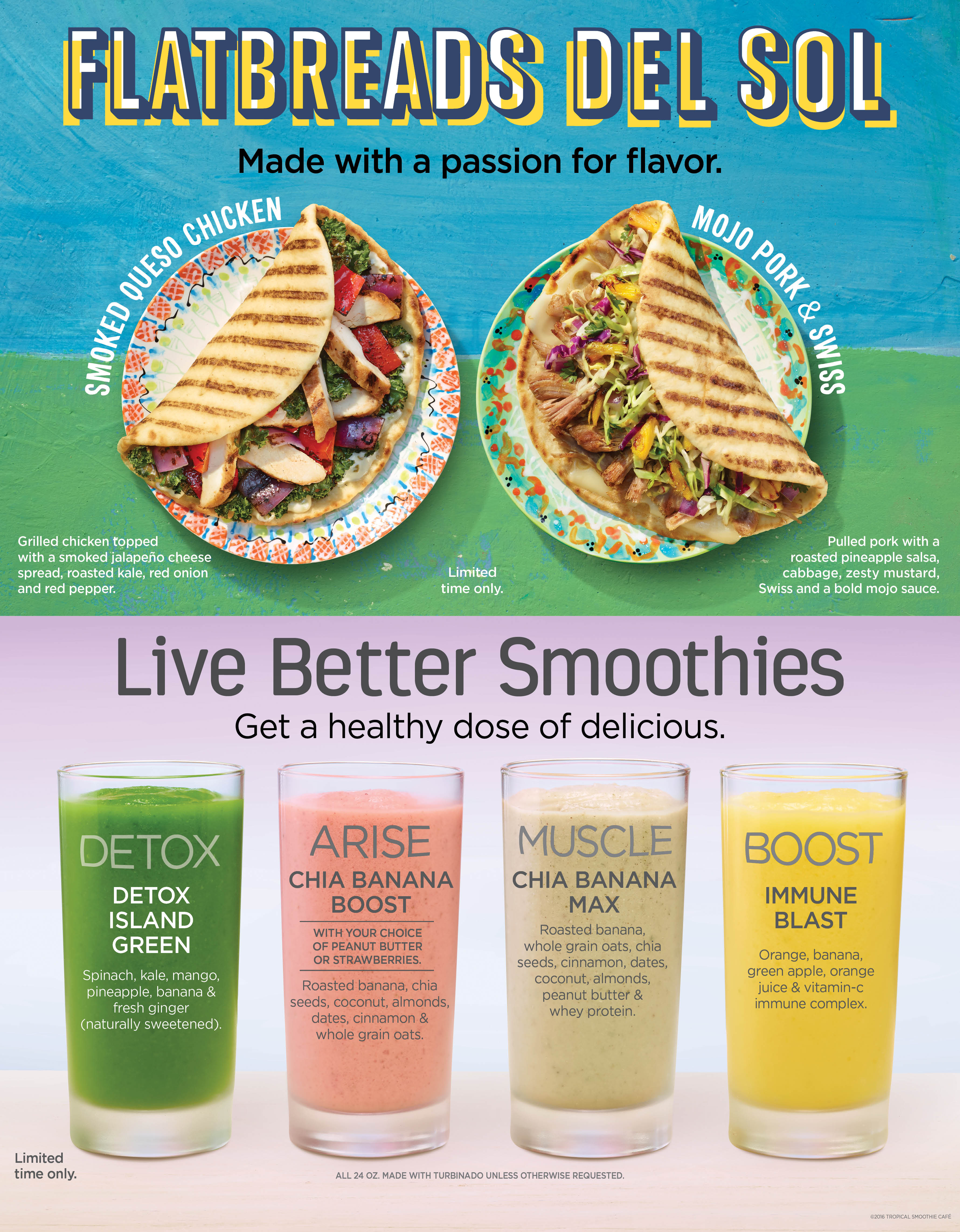 Live better lineup at Tropical Smoothie Cafe looks good! # ...